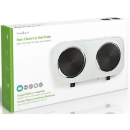 Piastra elettrica 2000W 2 zone di cottura diametro 15cm