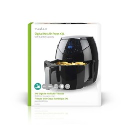 Friggitrice digitale ad aria calda 1800W 6.5l 12 programmi preimpostati timer 60min