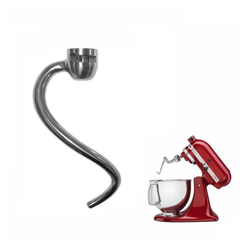 Gancio impastatore in acciaio inox per KitchenAid 5QT e 6QT