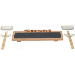 Set da sushi 7 pezzi con vassoio 30x16cm Alpina