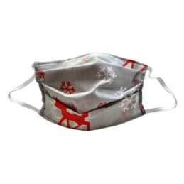Maschera per il viso riutilizzabile 100% cotone natalizia