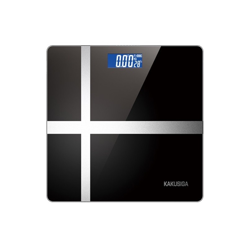 Bilancia pesapersone nera con display LCD KSC-1508