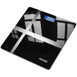 Bilancia pesapersone nera con display LCD KSC-1508