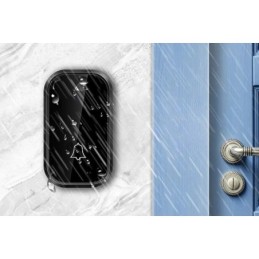 Campanello wireless nero con visualizzazione temperatura