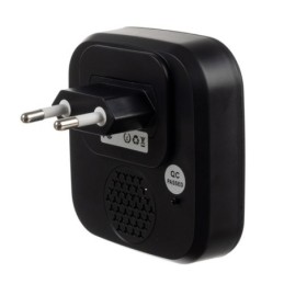 Campanello wireless nero con visualizzazione temperatura