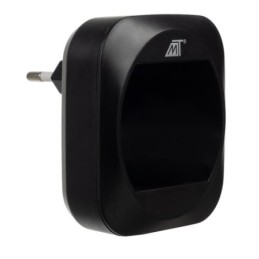 Campanello wireless nero con visualizzazione temperatura