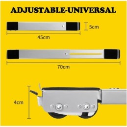Set di supporti con ruote per mobili 45-70cm