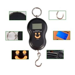 Bilancia digitale portatile per valigie con display LCD 50kg - vari colori