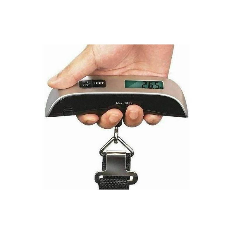 Bilancia digitale portatile per valigie con display LCD 50kg