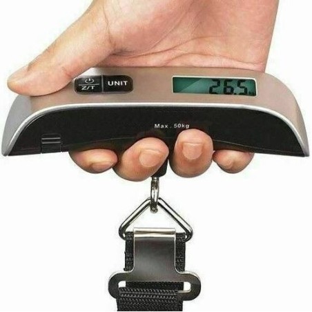Bilancia digitale portatile per valigie con display LCD 50kg
