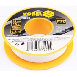 Nastro in teflon 15m 19x0.2mm Vorel
