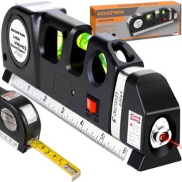 Livella laser con metro incorporato 250cm