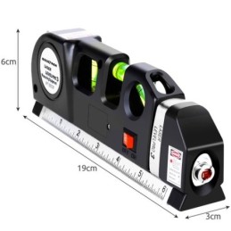 Livella laser con metro incorporato 250cm