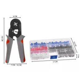 Pinza crimpatrice per terminali a crimpare 0,25-10 mm2 - kit 500 pz