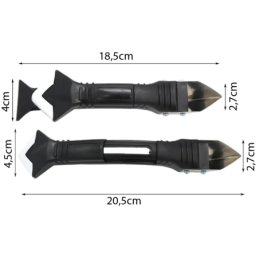 Spatola e raschietto per silicone