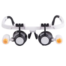 Lente d'ingrandimento a occhiali con LED – 25x