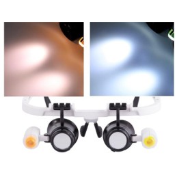 Lente d'ingrandimento a occhiali con LED – 25x