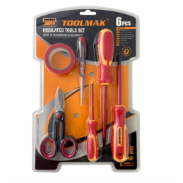Set Utensili Isolati 6 Pezzi certificazione VDE fino a 1000V
