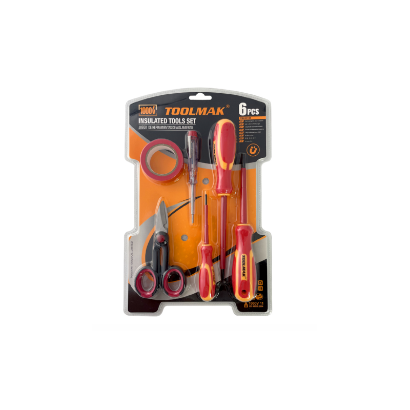 Set Utensili Isolati 6 Pezzi certificazione VDE fino a 1000V
