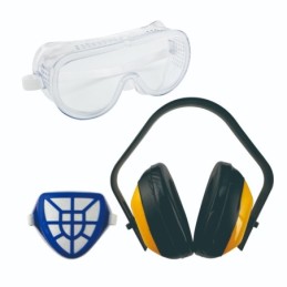 Set di protezione 3 pezzi Cuffie Maschera Occhiali