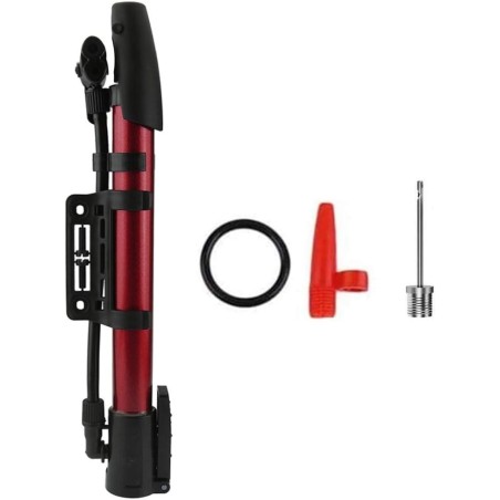 Mini pompa manuale per bicicletta con attacco al telaio - vari colori