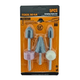 Kit pietre abrasive 5 pezzi pinza da 1/4"