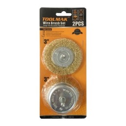 Set spazzole metalliche 2 pezzi