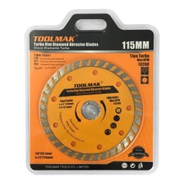 Disco diamantato turbo 115 mm per gres pietra marmo e cemento