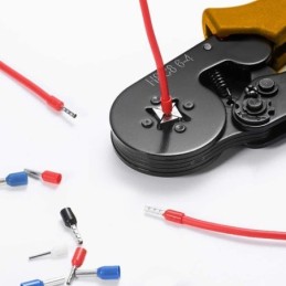 Pinza crimpatrice 0,25-10 mm² con 1200 puntalini