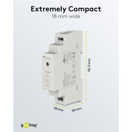Alimentatore per guida DIN 12V 1,25A 15W