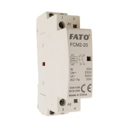 Contattore Modulare 2 poli 20A 1P+1N 230V AC FATO
