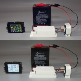 Misuratore di tensione/corrente/temperatura wireless con display LCD VAC8010F 500V 100A