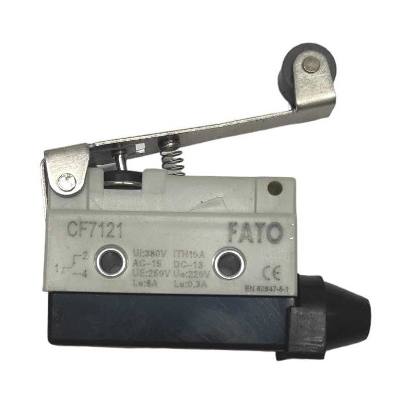 Interruttore di fine corsa orizzontale con leva a rullo 250V 10A CF7121 Fato