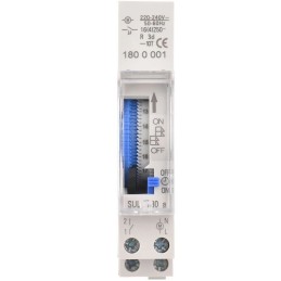 Timer analogico per guida DIN giornaliero 16A/250V FATO