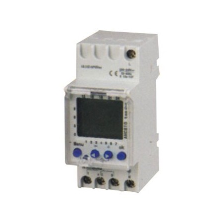 Timer digitale per guida DIN settimanale - 16A/250V