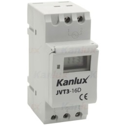 Timer temporizzatore elettronico 24h per guide Din (TH35) JVT3 Kanlux