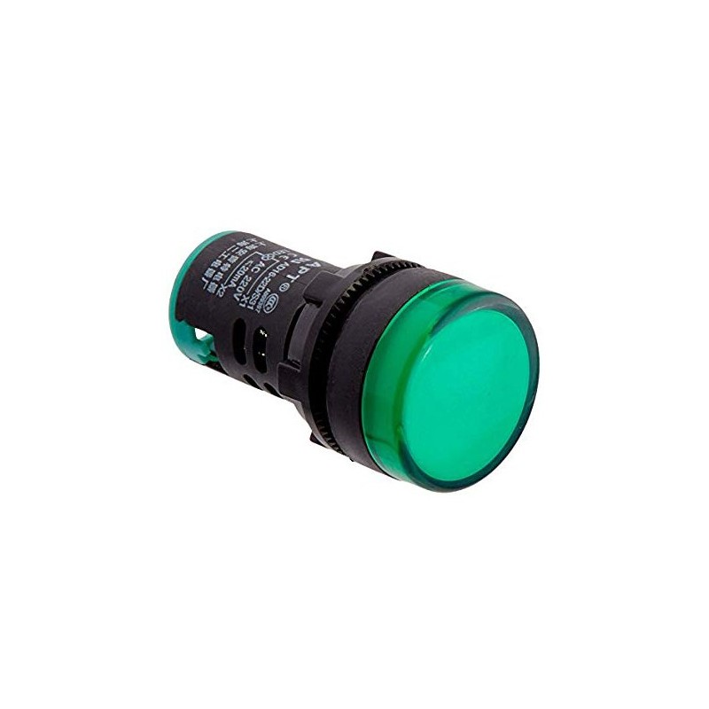Indicatore luminoso da pannello 220V - verde