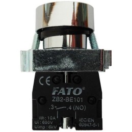 Pulsante da pannello 10A 600V - Nero