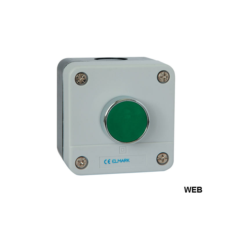 Pulsante con ritorno a molla EL1-B102 1NO IP44 Elmark