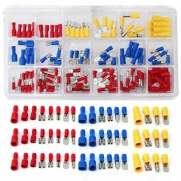 Assortimento di 120 capicorda preisolati in 18 formati differenti