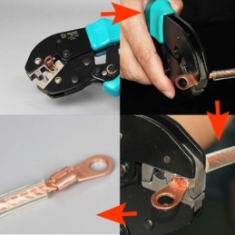 Kit 130 pezzi terminali di potenza ad occhiello con guaina termorestringente