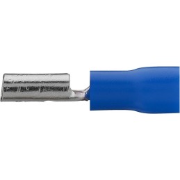 Connettore faston femmina 6.3mm blu 1.5-2.5mm confezione da 100