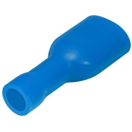 Connettore faston femmina isolato 6.3mm blu 1.5-2.5mm confezione da 100