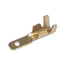 Connettore Faston maschio non isolato 4,8 mm per cavi 0,3–1,0 mm confezione da 100
