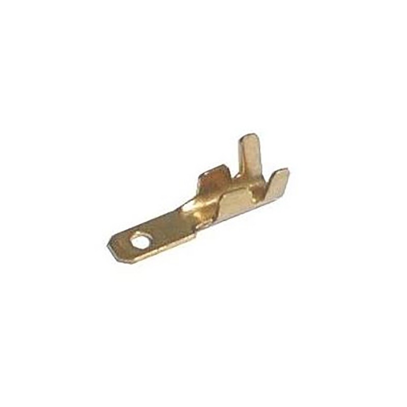 Connettore Faston maschio non isolato 4,8 mm per cavi 0,3–1,0 mm confezione da 100