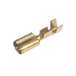 Connettore Faston femmina non isolato 4,8 mm per cavi 0,3–1 mm confezione da 100