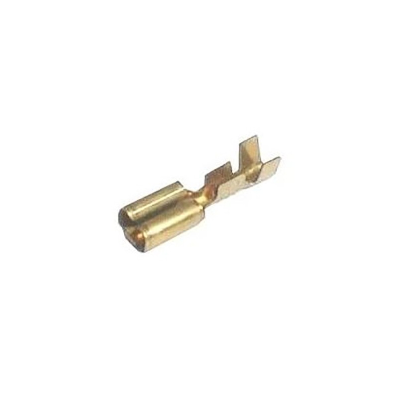 Connettore Faston femmina non isolato 4,8 mm per cavi 0,3–1 mm confezione da 100