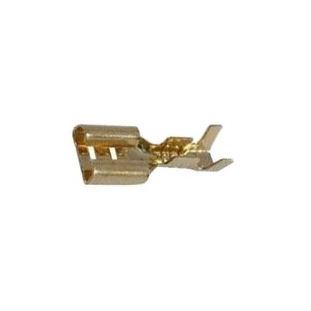 Connettore Faston femmina non isolato 6,3 mm confezione da 100