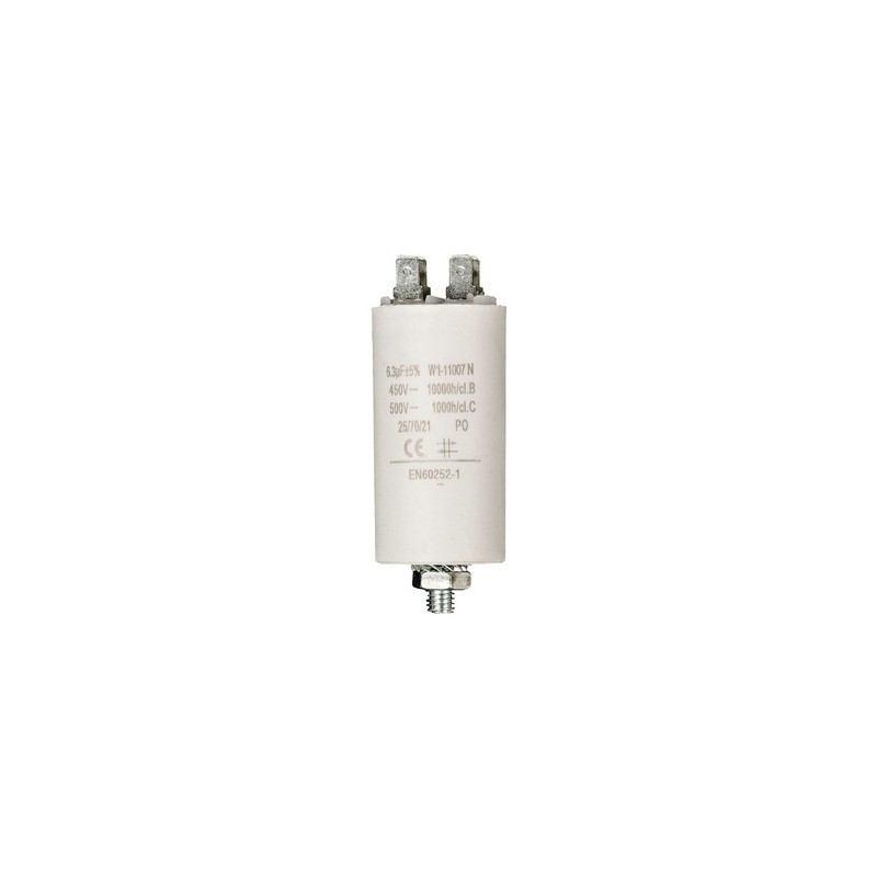 Condensatore 6.3uf / 450 v + Aarde