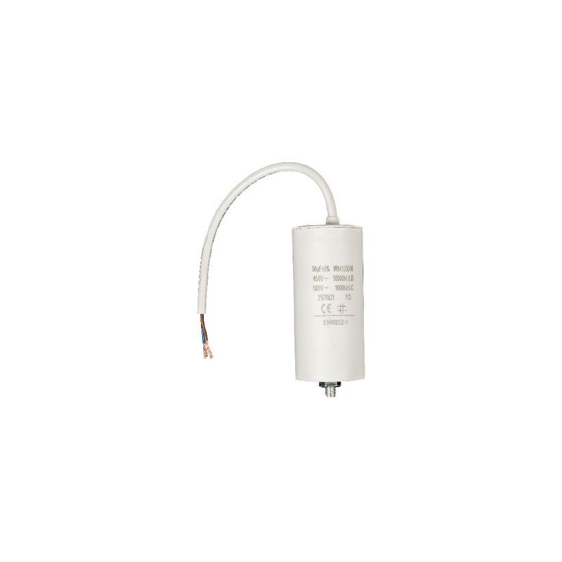 Condensatore 50 uF 450V con cavo